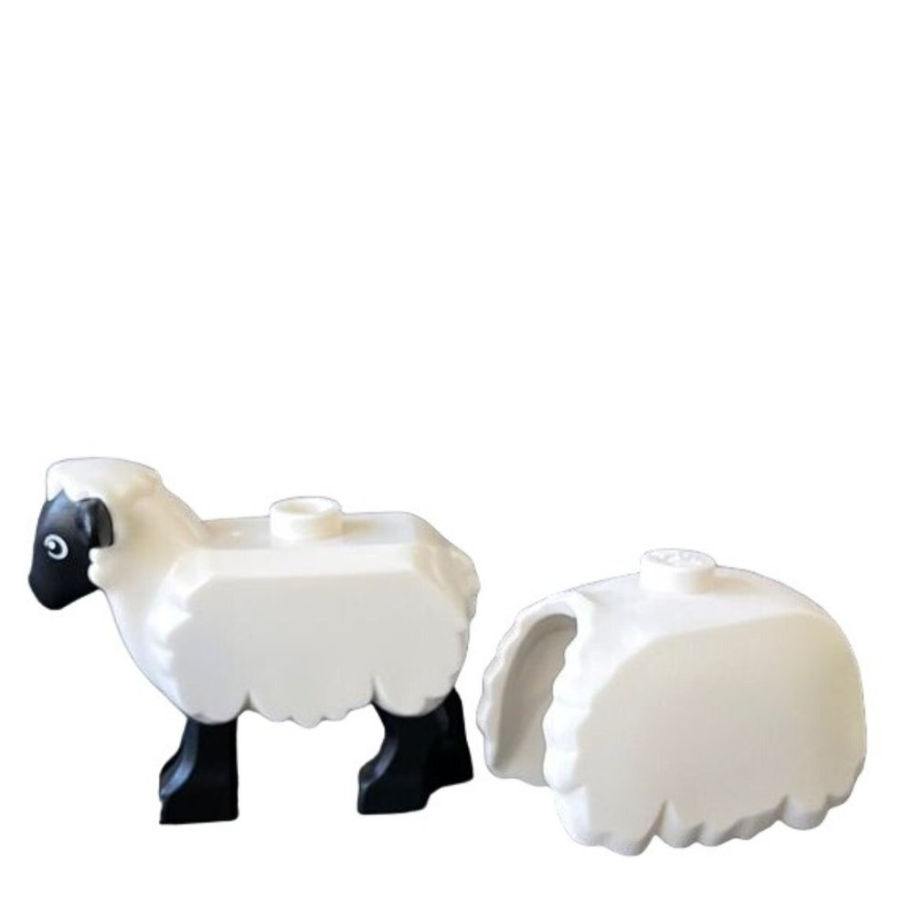 Lego City Sheep Removable Fleece Wool Town Farm Animal Part Minifigure 60346 New